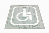 Трафарет для отрисовки знака стоянки для инвалидов 800 x 800 мм